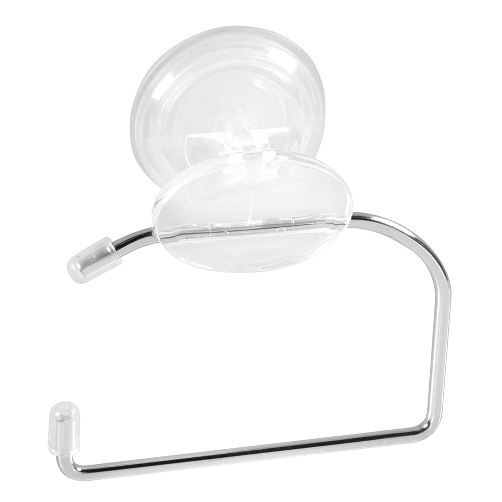 Porta Papel Higiênico Plástico com Ventosa Astra Cristal