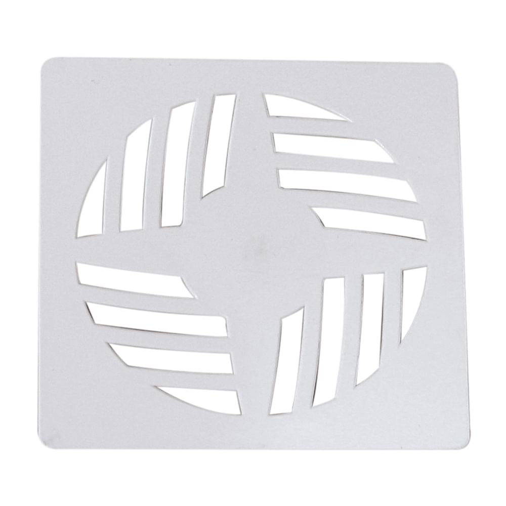 Grelha Quadrada PVC Branca DN100 Astra