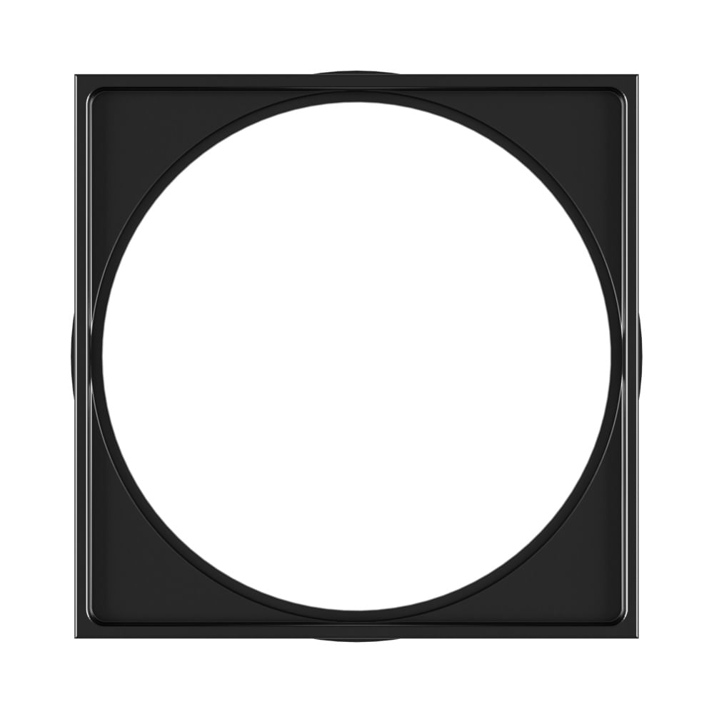 Porta Grelha Quadrada De 9.4cm Preto Fosco Astra